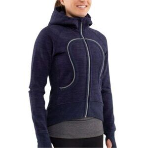 Lululemon Cycling / Biking Scuba Hoodie Size 2 Blue Special Edition